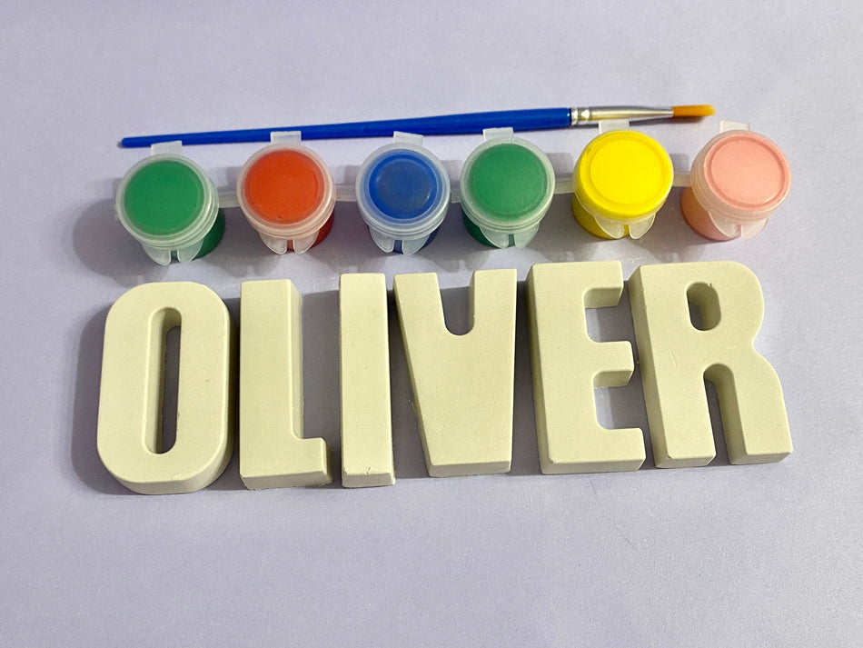 Paint your own name craft kit, back to school gifts, craft gift for kids, personalized crafts, custom your gifts, party favors, DIY crafts